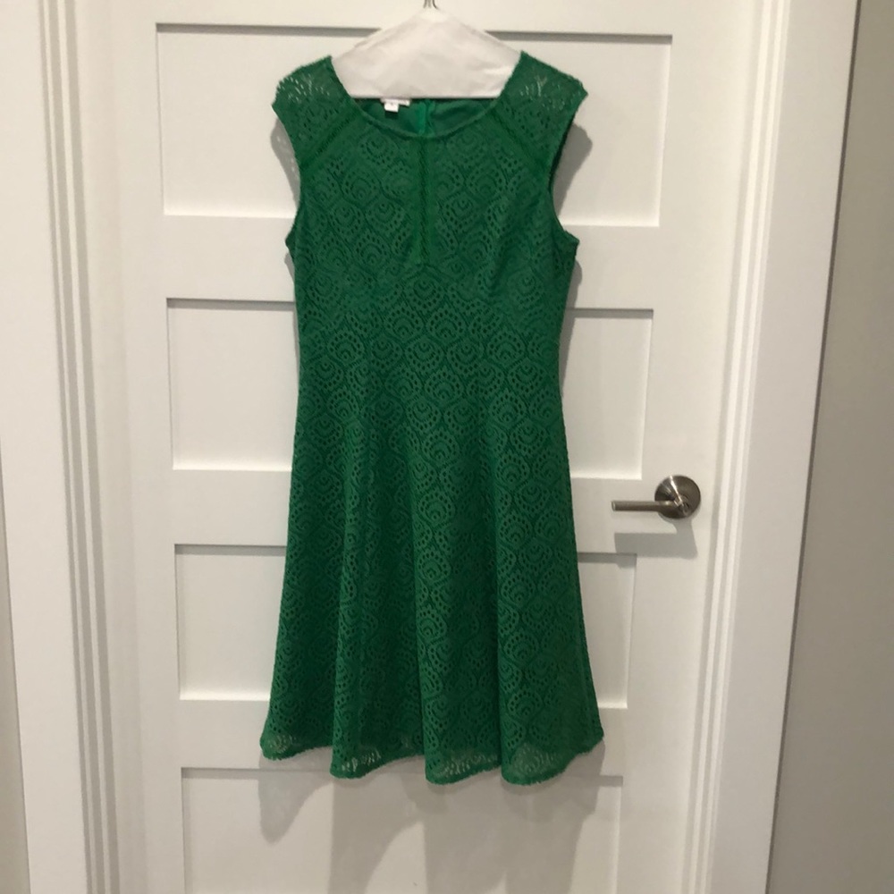 London Times EUC lace overlay dress